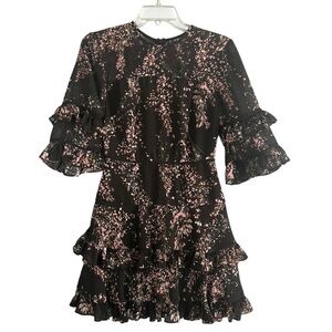 KEEPSAKE THE LABEL Frill Mini Dress Light Up Wildflower Size Small